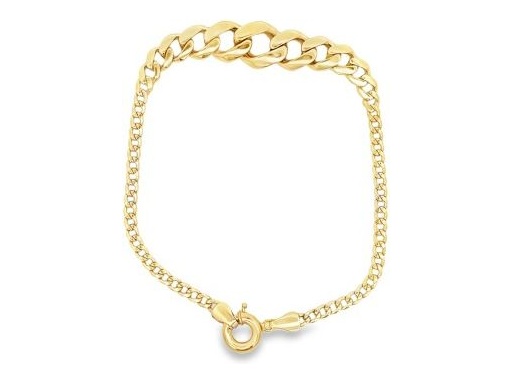 18K Yellow Gold Curb-Link Bracelet